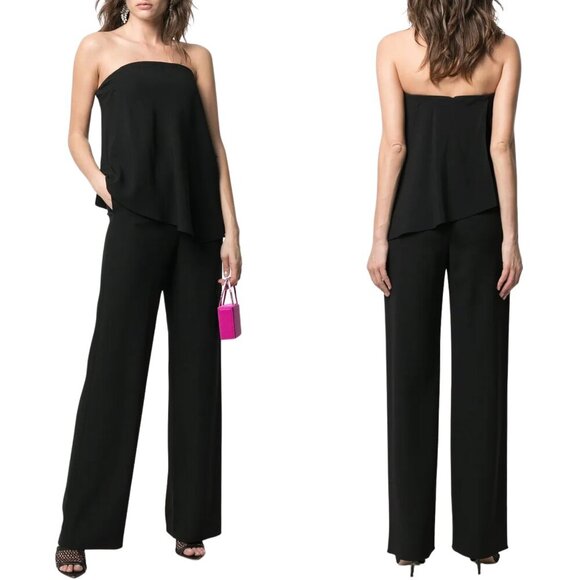 Emporio Armani Pants - NWT Emporio Armani Strapless Straight Leg Jumpsuit in Black Sz. 40